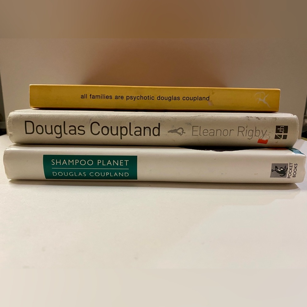 Douglas Coupland Book Set, 3 Fiction Books- Shampoo Planet, Eleanor Rigby, Etc